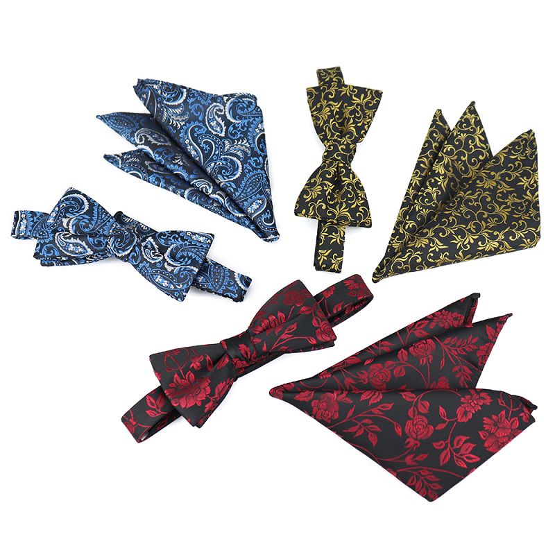 Paisley Bow Tie And Pocket Square