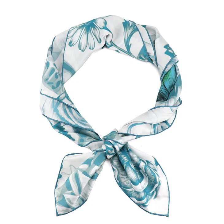 Green Print Scarf