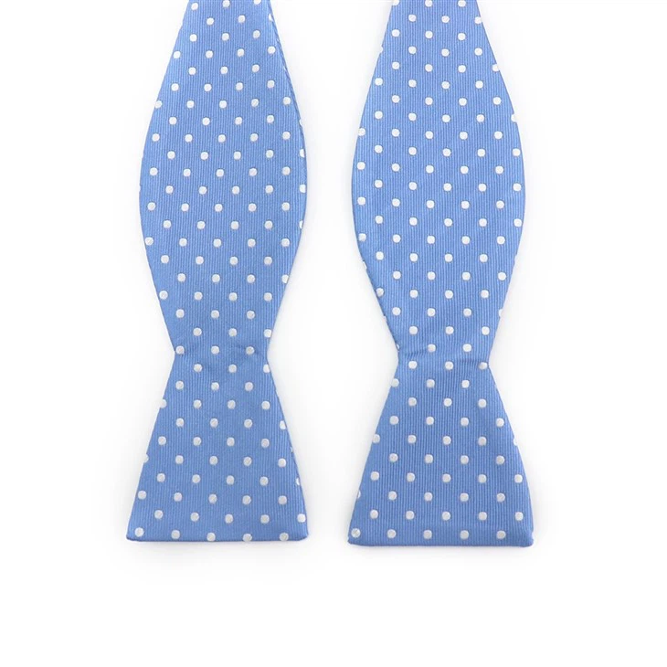 White Polka Dot Bow Tie
